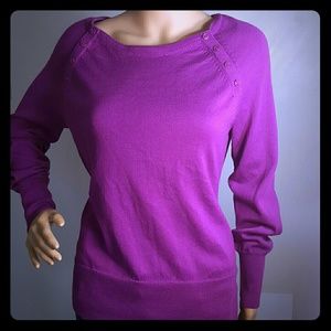 New Kenneth cole new york purple sweater size L